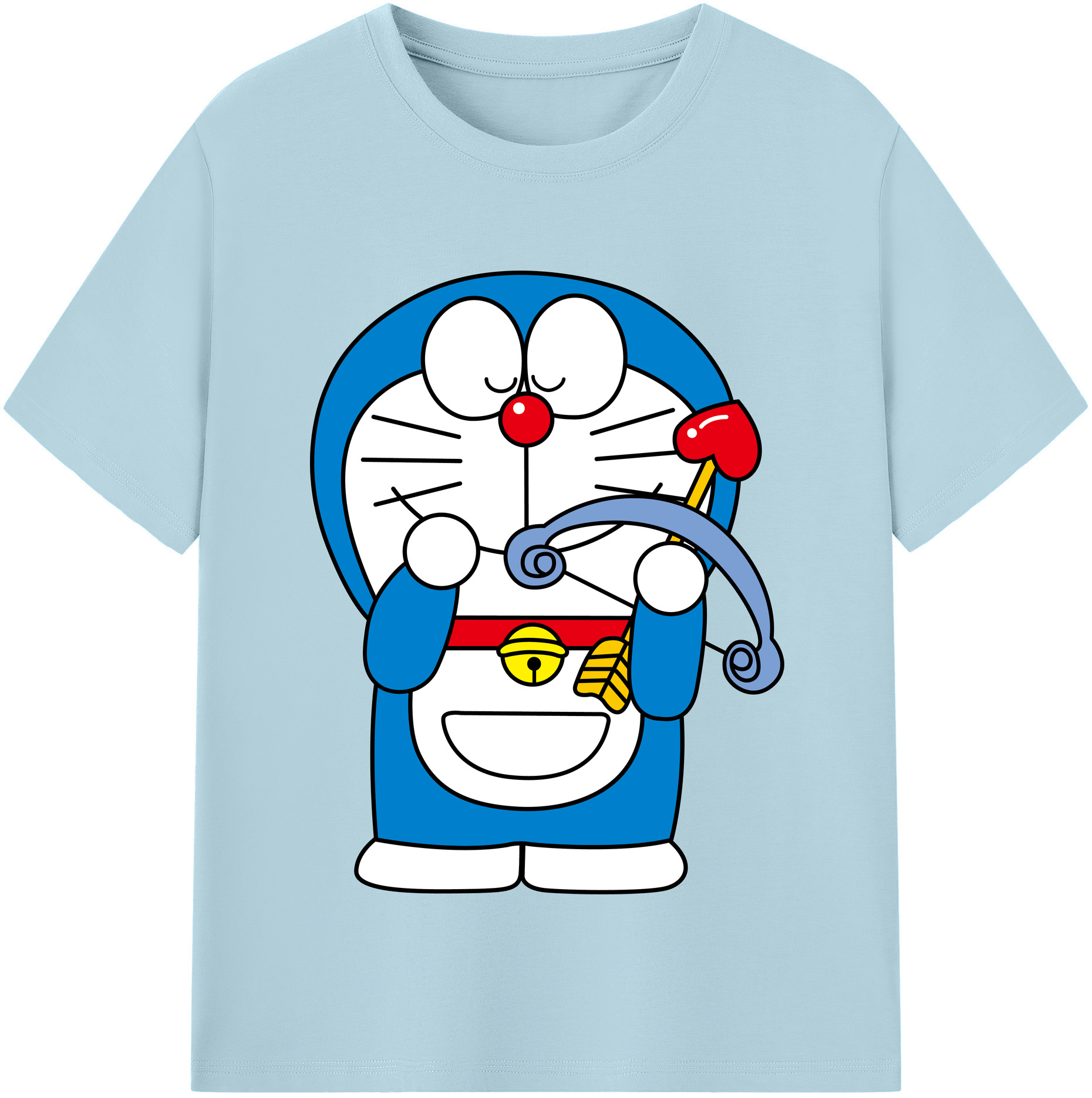 （画像用） ドラえもん Doraemon 綿100％半袖Tシャツ（フロントプリント）